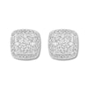 Thumbnail Image 2 of Previously Owned Diamond Stud Earrings 1/2 ct tw Round-cut 14K White Gold