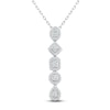 Thumbnail Image 0 of Previously Owned Diamond Necklace 1/2 ct tw 10K White Gold 18"