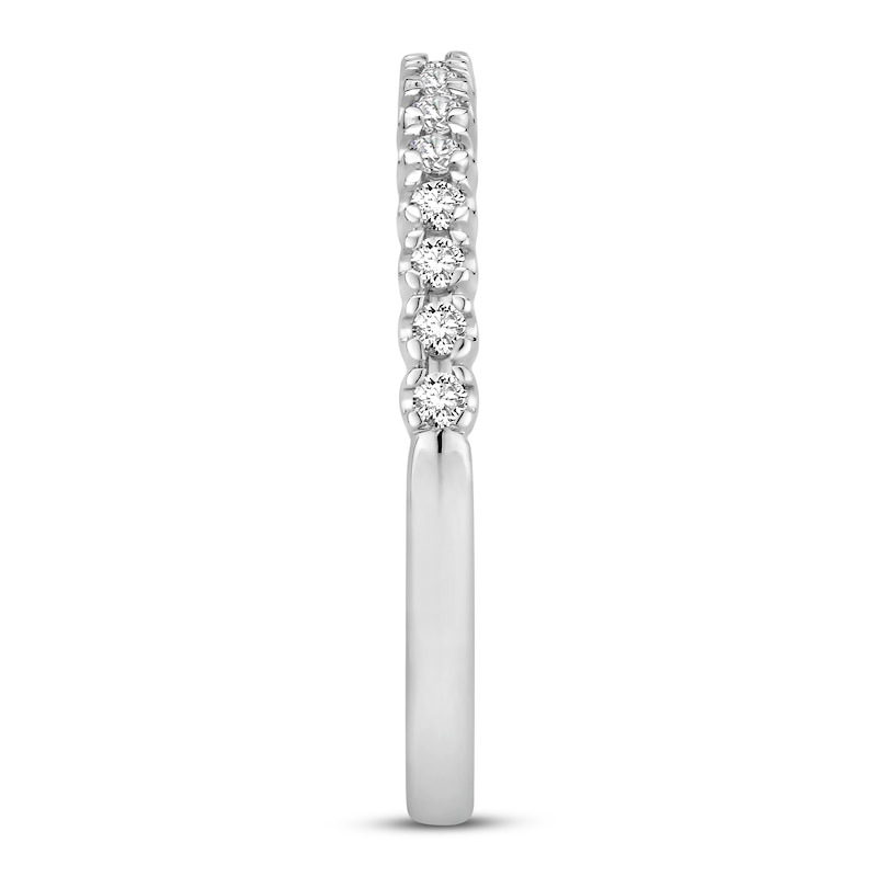 Main Image 3 of Previously Owned Diamond Wedding Band 1/4 ct tw 14K White Gold