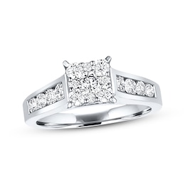 Previously Owned Diamond Engagement Ring 1 ct tw Round-cut 14K White Gold