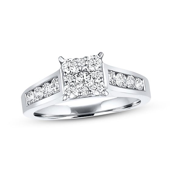 Previously Owned Diamond Engagement Ring 1 ct tw Round-cut 14K White Gold
