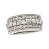 Thumbnail Image 1 of Previously Owned Diamond Anniversary Ring 1 ct tw Round & Baguette-cut 14K White Gold