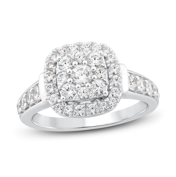Previously Owned Diamond Engagement Ring 1 ct tw Round-cut 14K White Gold
