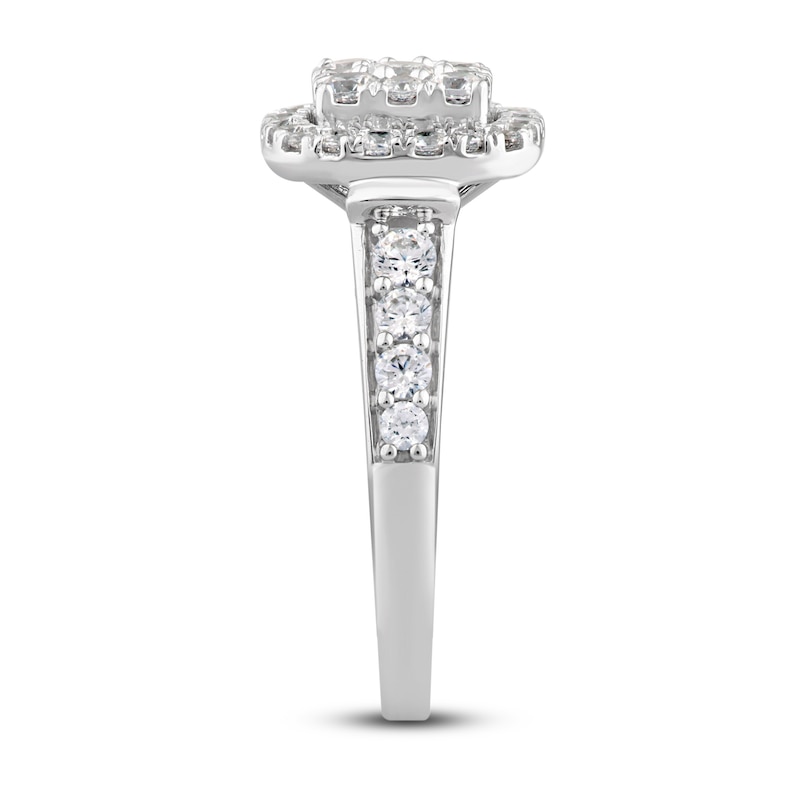 Main Image 2 of Previously Owned Diamond Engagement Ring 1 ct tw Round-cut 14K White Gold