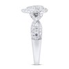 Thumbnail Image 2 of Previously Owned Multi-Diamond Engagement Ring 5/8 ct tw Round & Baguette 14K White Gold