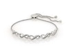 Thumbnail Image 1 of Previously Owned Infinity Diamond Bolo Bracelet 1/10 ct tw Sterling Silver
