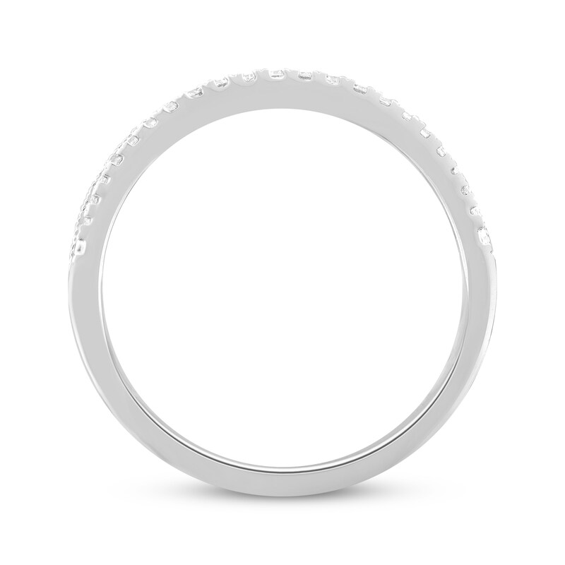 Main Image 3 of Previously Owned Diamond Wedding Band 1/10 ct tw Round-cut 10K White Gold