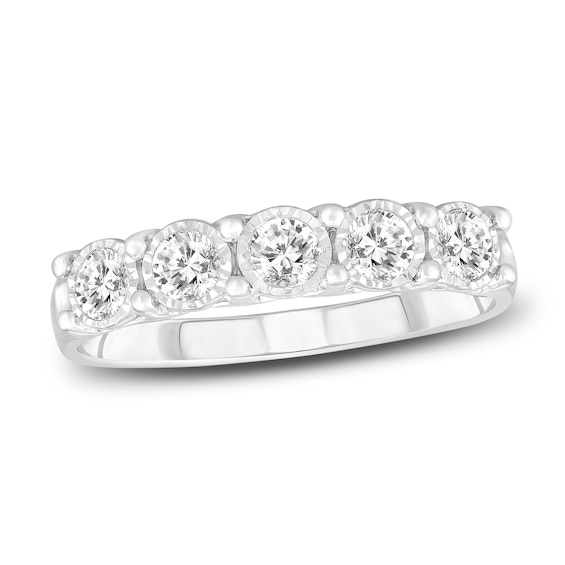 Previously Owned Diamond Anniversary Band 1/2 ct tw Round-Cut 10K White Gold
