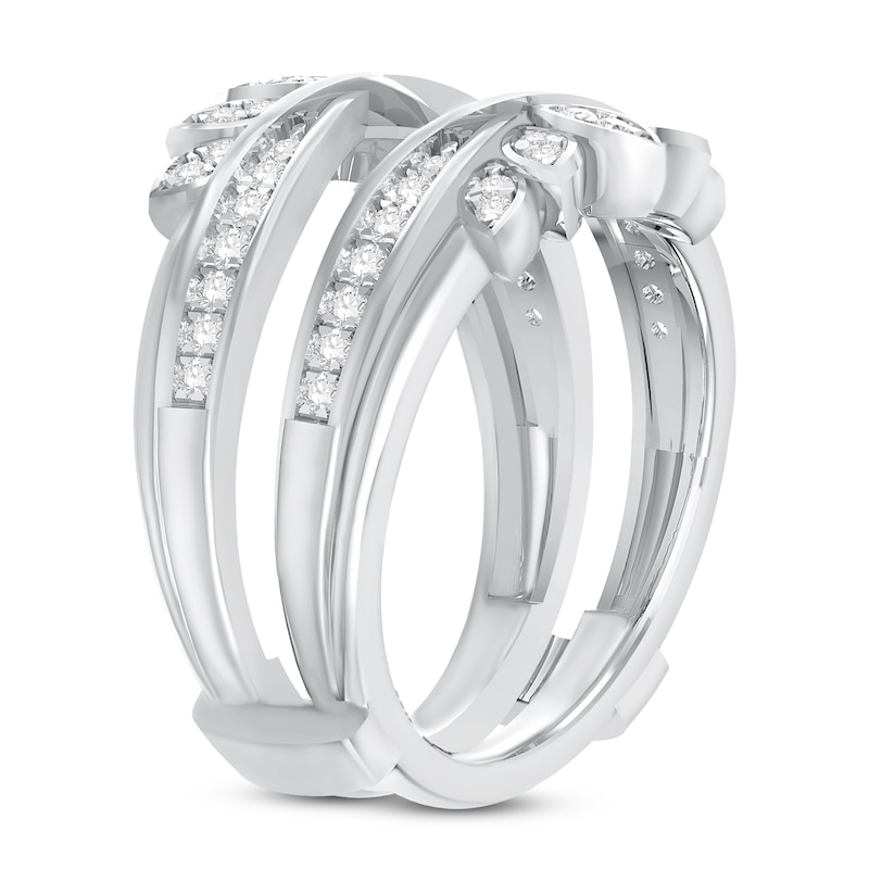 Main Image 2 of Previously Owned Diamond Enhancer Band 3/8 ct tw Round-cut 14K White Gold