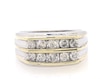 Thumbnail Image 1 of Previously Owned Men's Diamond Wedding Band 1/2 ct tw Round-cut 10K Two-Tone Gold