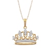 Thumbnail Image 1 of Previously Owned Diamond Tiara Necklace 1/15 ct tw Round-cut 10K Yellow Gold