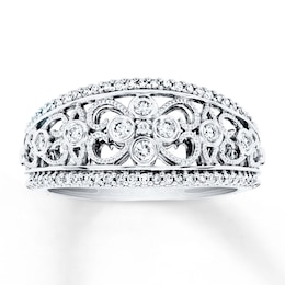 Previously Owned Diamond Anniversary Band 1/3 ct tw Round-cut 10K White Gold