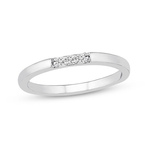 Previously Owned Diamond Anniversary Band 1/20 ct tw Round-cut 10K White Gold