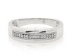 Thumbnail Image 1 of Previously Owned Men's Diamond Wedding Band 1/10 ct tw 10K White Gold