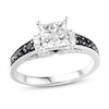 Thumbnail Image 4 of Previously Owned Black & White Diamond Engagement Ring 1 ct tw 14K White Gold
