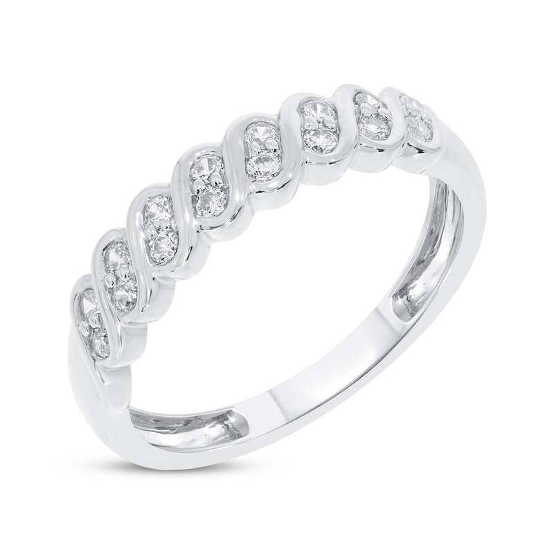 Main Image 2 of Previously Owned Diamond Anniversary Ring 1/4 ct tw 10K White Gold