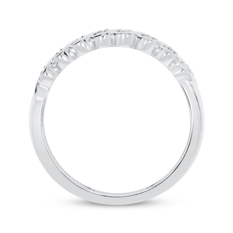 Main Image 4 of Previously Owned Diamond Anniversary Ring 1/4 ct tw 10K White Gold