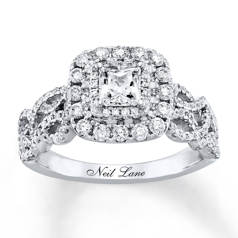 Main Image 1 of Previously Owned Neil Lane Engagement Ring 1-1/8 ct tw Diamonds 14K White Gold