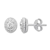 Thumbnail Image 0 of Previously Owned Diamond Oval Earrings 1/2 ct tw Round-cut 10K White Gold