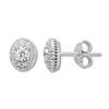 Thumbnail Image 0 of Previously Owned Diamond Oval Earrings 1/2 ct tw Round-cut 10K White Gold