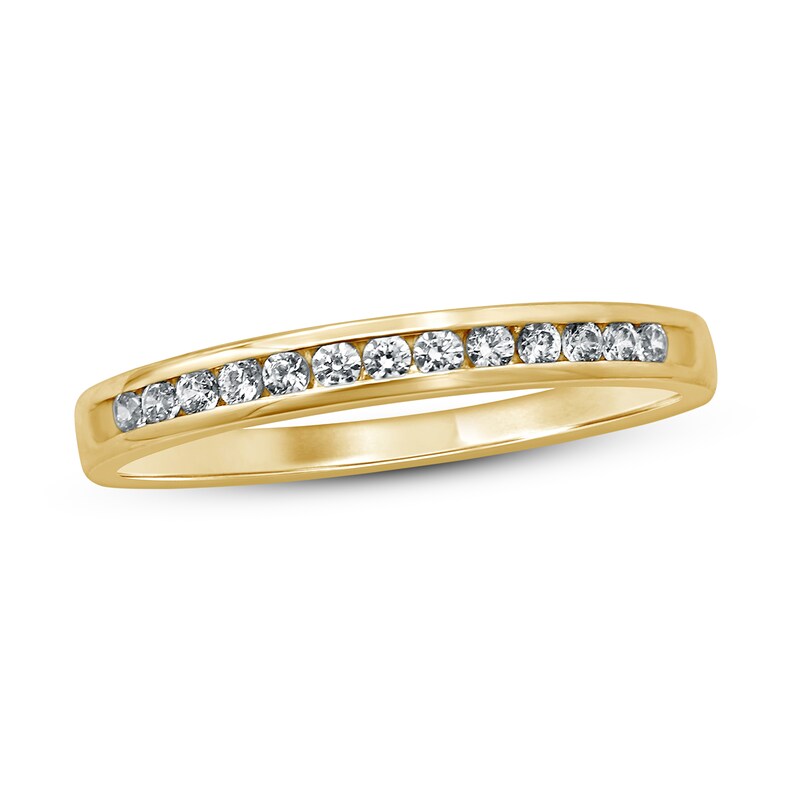 Main Image 1 of Previously Owned Diamond Anniversary Ring 1/6 ct tw Round-cut 10K Yellow Gold