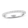 Thumbnail Image 1 of Previously Owned THE LEO Diamond Wedding Band 1/5 ct tw Round-cut 14K White Gold