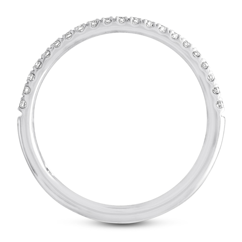 Main Image 2 of Previously Owned THE LEO Diamond Wedding Band 1/5 ct tw Round-cut 14K White Gold
