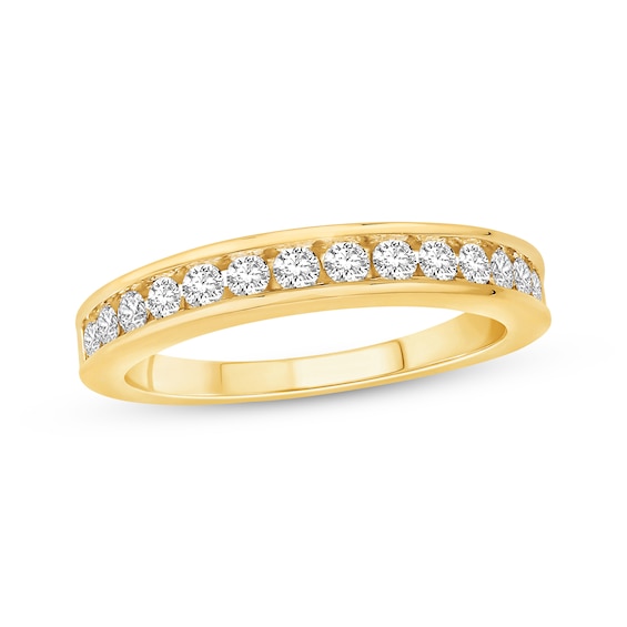 Previously Owned Diamond Anniversary Ring 1/2 ct tw Round-cut 10K Yellow Gold
