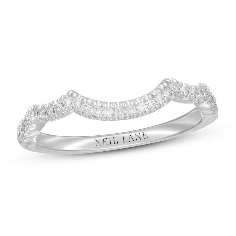 Main Image 1 of Previously Owned Neil Lane Diamond Wedding Band 1/8 ct tw Round-cut 14K White Gold