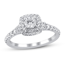 Previously Owned Diamond Engagement Ring 1 ct tw Round-cut 14K White Gold