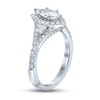 Thumbnail Image 1 of Previously Owned Monique Lhuillier Bliss Diamond Engagement Ring 1-1/2 ct tw Marquise, Pie & Round-Cut 18K White Gold