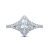 Thumbnail Image 2 of Previously Owned Monique Lhuillier Bliss Diamond Engagement Ring 1-1/2 ct tw Marquise, Pie & Round-Cut 18K White Gold