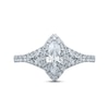 Thumbnail Image 3 of Previously Owned Monique Lhuillier Bliss Diamond Engagement Ring 1-1/2 ct tw Marquise, Pie & Round-Cut 18K White Gold