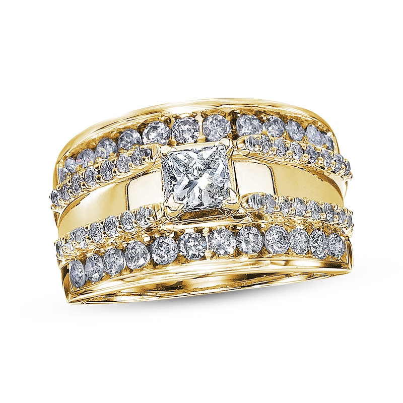 Main Image 2 of Previously Owned Diamond Enhancer Ring 1 ct tw 14K Yellow Gold