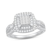 Thumbnail Image 1 of Previously Owned Diamond Engagement Ring 5/8 ct tw Princess & Round-cut 10K White Gold
