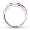 Thumbnail Image 2 of Previously Owned Men's Black Diamond Wedding Band 1/4 ct tw 10K Two-Tone Gold