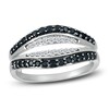 Thumbnail Image 1 of Previously Owned Black & White Diamond Enhancer Ring 1/2 ct tw Round-cut 10K White Gold