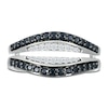 Thumbnail Image 2 of Previously Owned Black & White Diamond Enhancer Ring 1/2 ct tw Round-cut 10K White Gold