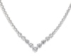 Thumbnail Image 1 of Previously Owned Diamond Riviera Necklace 3 ct tw Round-Cut 10K White Gold 17&quot;