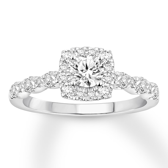 Previously Owned Diamond Engagement Ring 1 ct tw Round-cut 14K White Gold