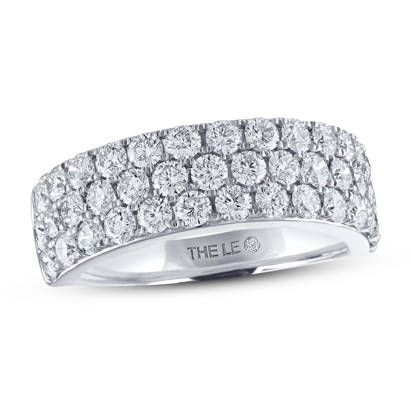 Main Image 1 of Previously Owned THE LEO Diamond Anniversary Ring 2 ct tw Round-cut 14K White Gold