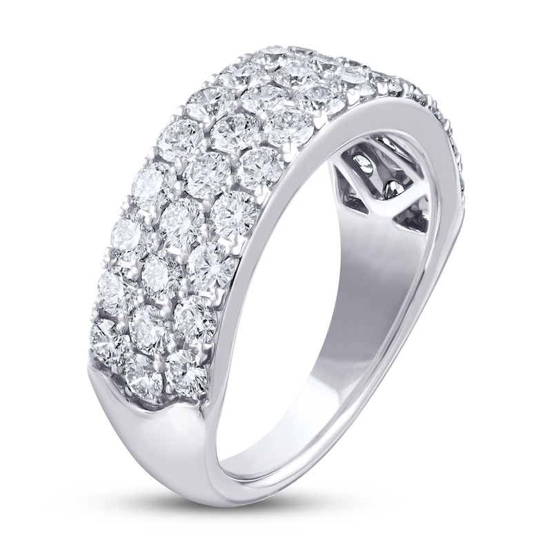 Main Image 2 of Previously Owned THE LEO Diamond Anniversary Ring 2 ct tw Round-cut 14K White Gold