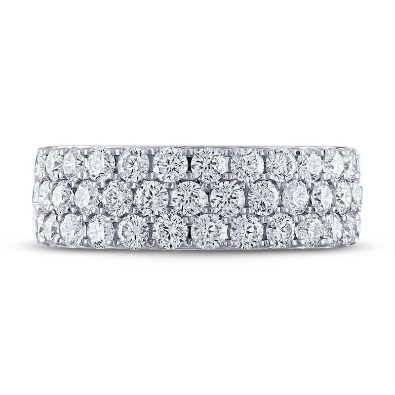 Main Image 3 of Previously Owned THE LEO Diamond Anniversary Ring 2 ct tw Round-cut 14K White Gold