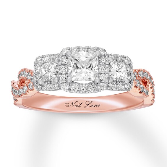 Previously Owned Neil Lane Engagement Ring 1-1/8 ct tw Diamonds 14K Rose Gold