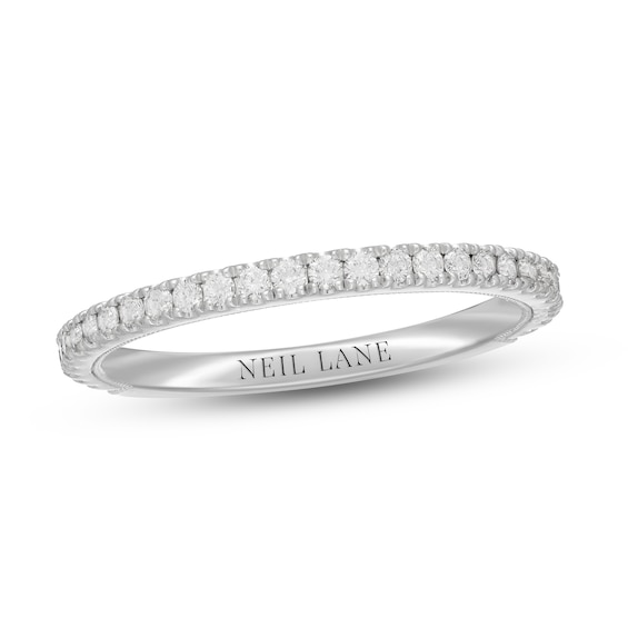 Previously Owned Neil Lane Diamond Wedding Band 1/3 ct tw Round-Cut 14K White Gold