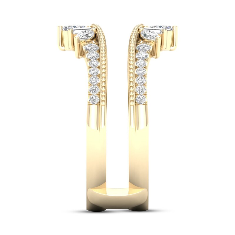 Main Image 3 of Previously Owned Diamond Enhancer Band 1/2 ct tw Round/Marquise/Baguette 14K Yellow Gold