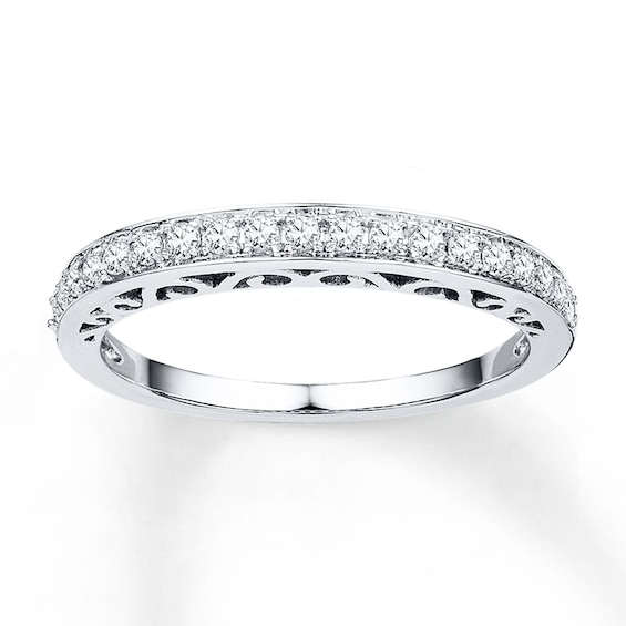 Previously Owned Anniversary Band 1/4 ct tw Diamonds 10K White Gold