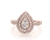 Thumbnail Image 1 of Previously Owned Multi-Diamond Engagement Ring 1/2 ct tw Round-cut 10K Rose Gold