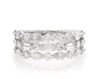 Thumbnail Image 0 of Previously Owned Neil Lane Premiere Diamond Anniversary Ring 2 ct tw Round, Pear & Baguette 14K White Gold