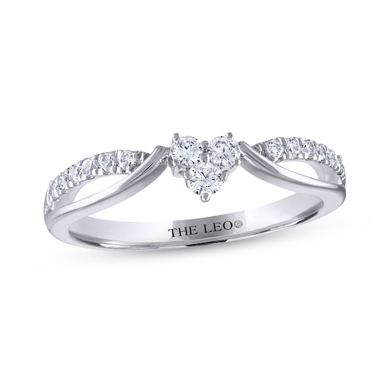 Previously Owned THE LEO Diamond Anniversary Band 1/5 ct tw Round-cut 14K White Gold